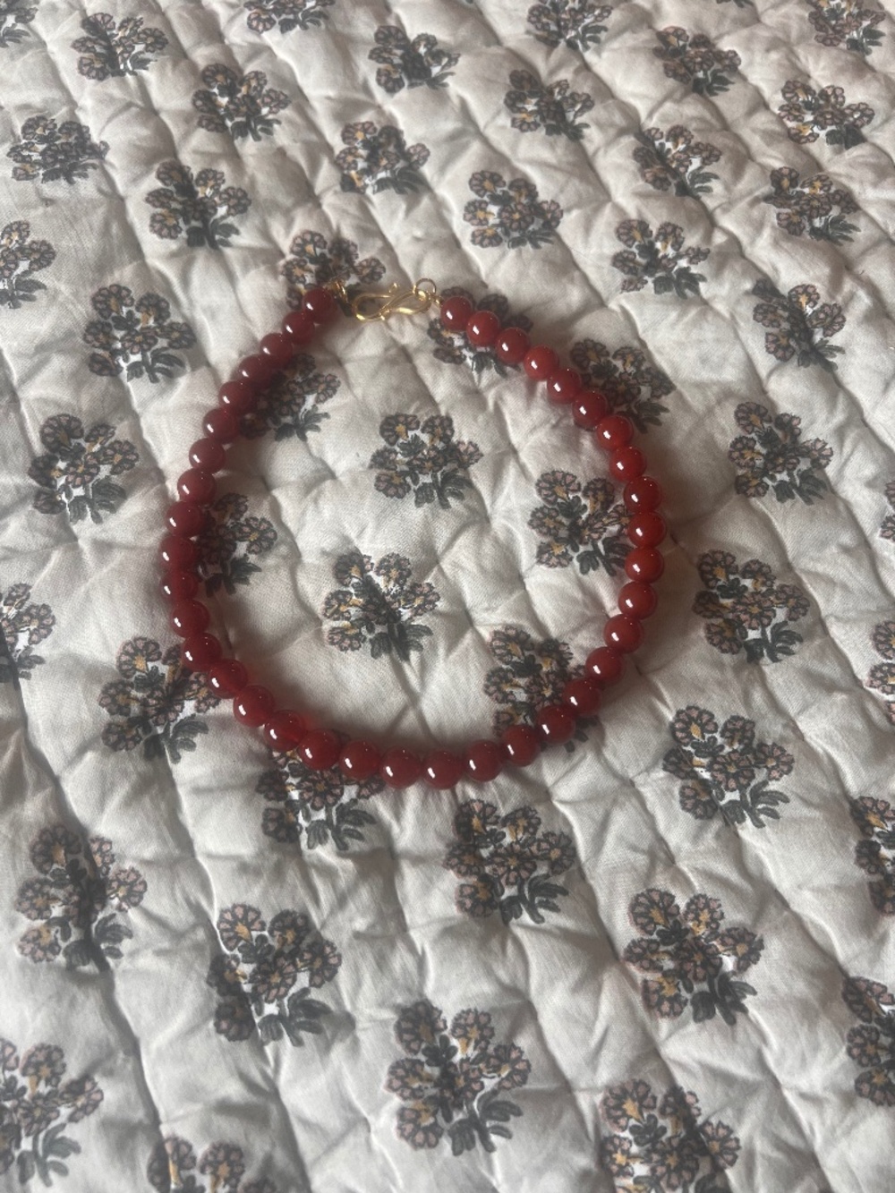 Lie studios red beaded necklace